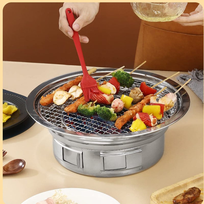 Fivebop Round Cooling Rack Stainless Steel Cross Wire Barbecue Grill Net Racks with 3 Legs for Cooking Baking Steaming (13.7 inches) - Image 5